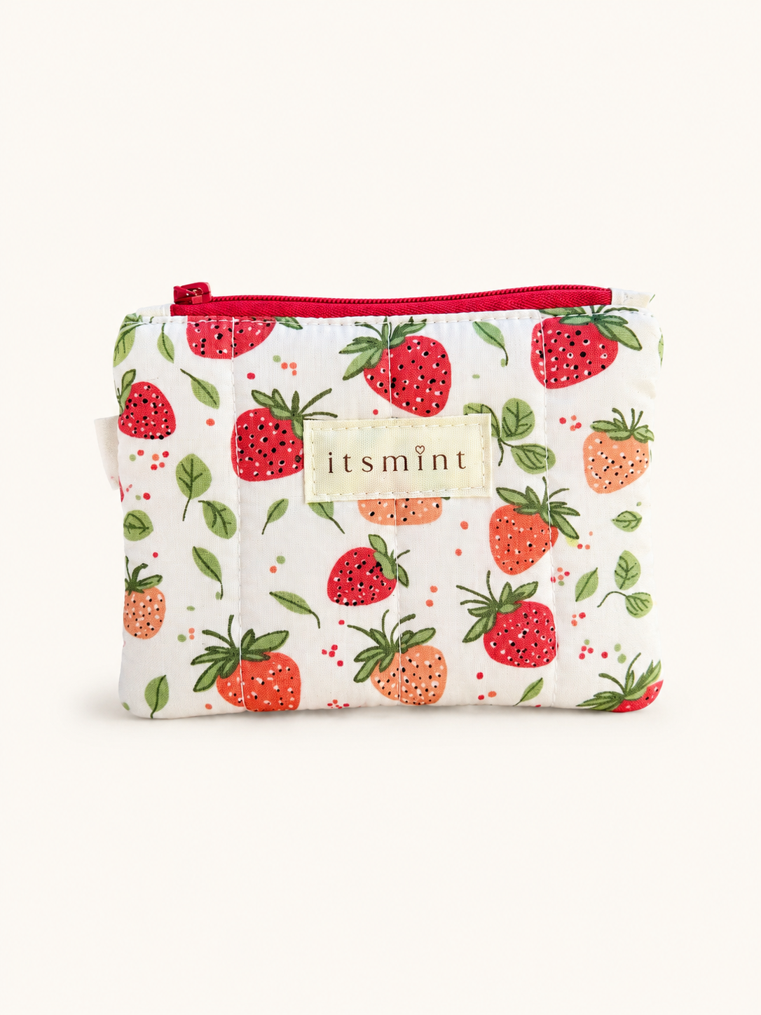 Zipper coins pouch - Strawberries