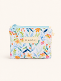 Zipper coins pouch - Bluebell garden