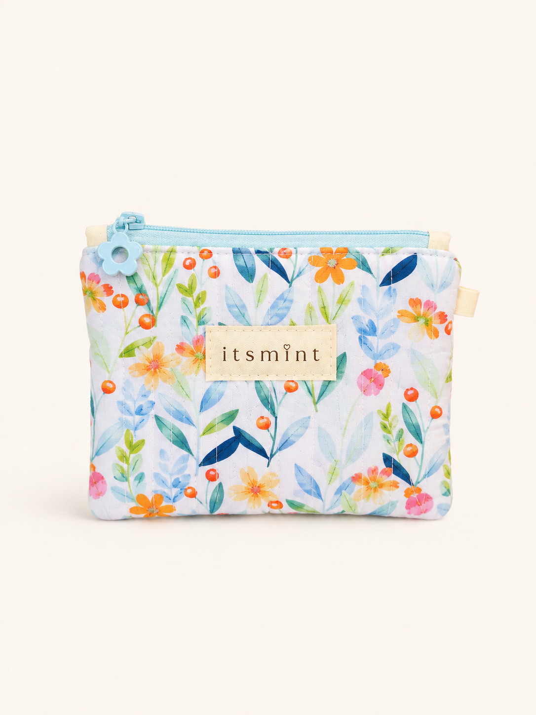 Zipper coins pouch - Bluebell garden