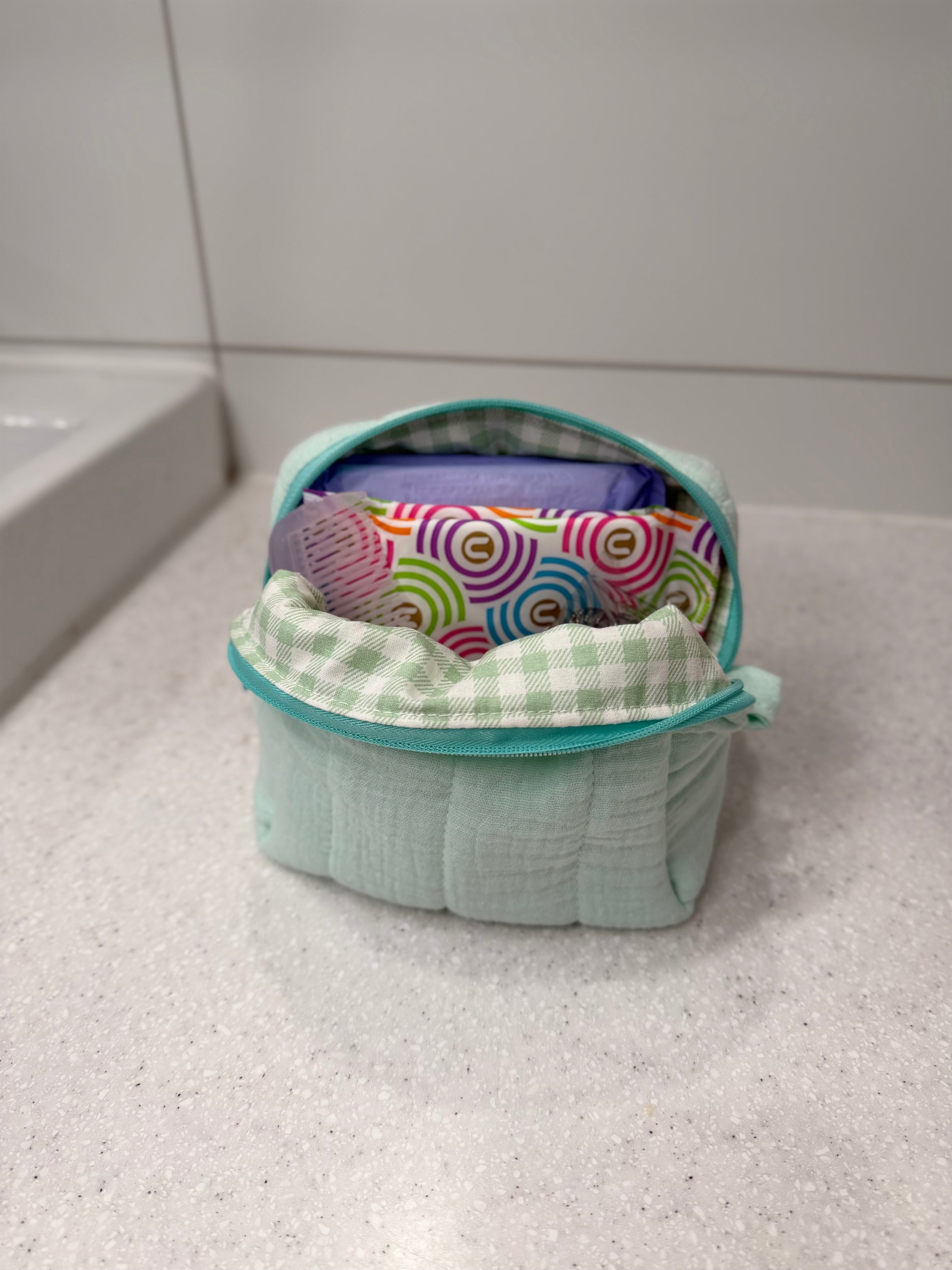 Boxy pouch - Mint green