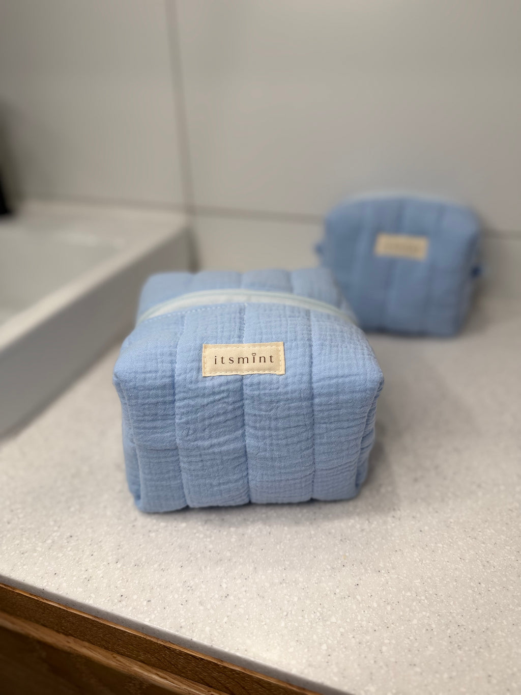 Boxy pouch - Baby blue