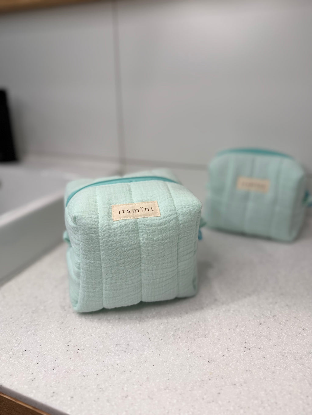 Boxy pouch - Mint green