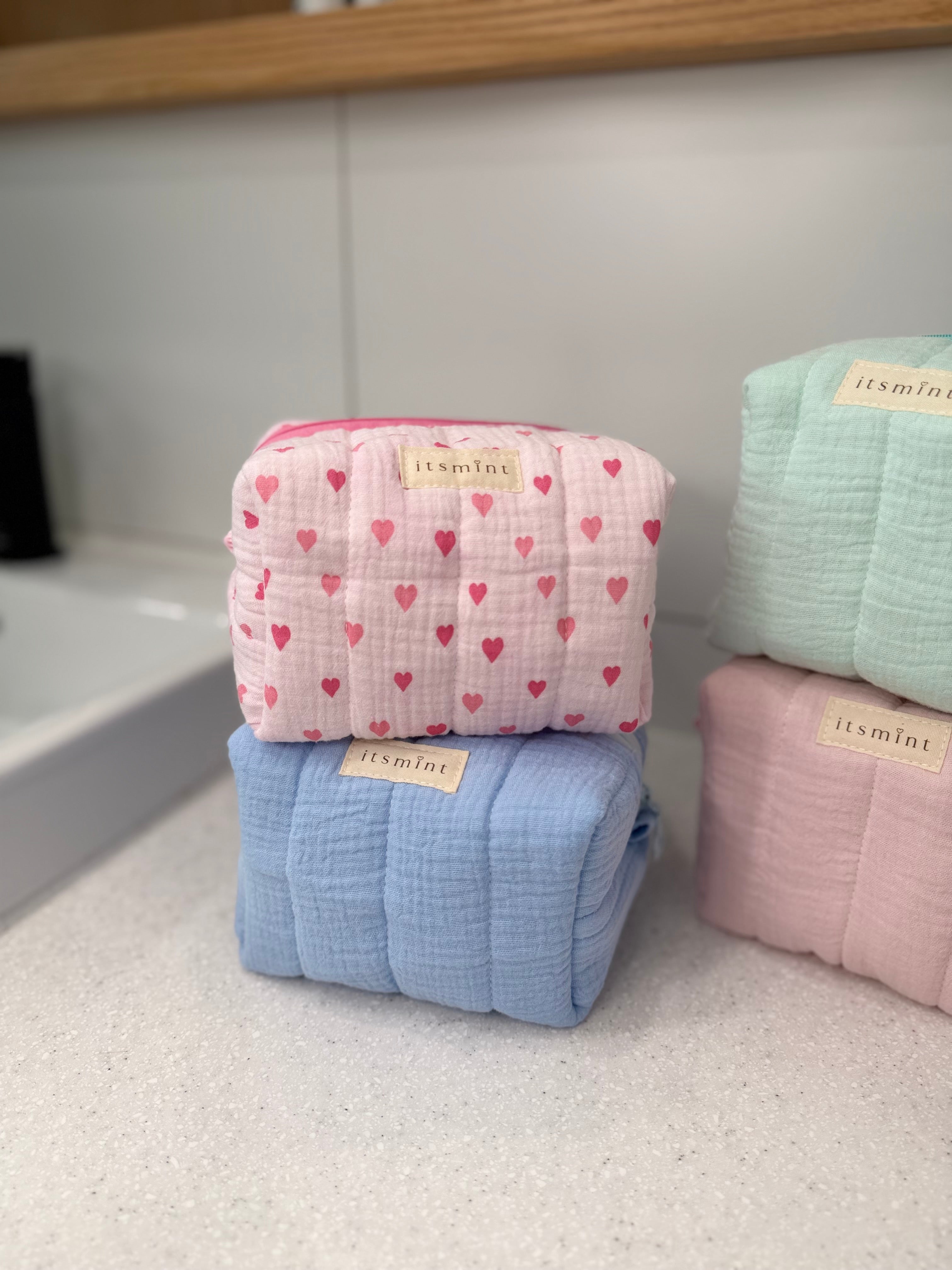Boxy pouch - Mini hearts