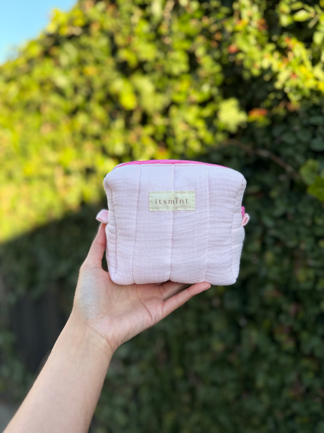 Boxy pouch - Baby pink
