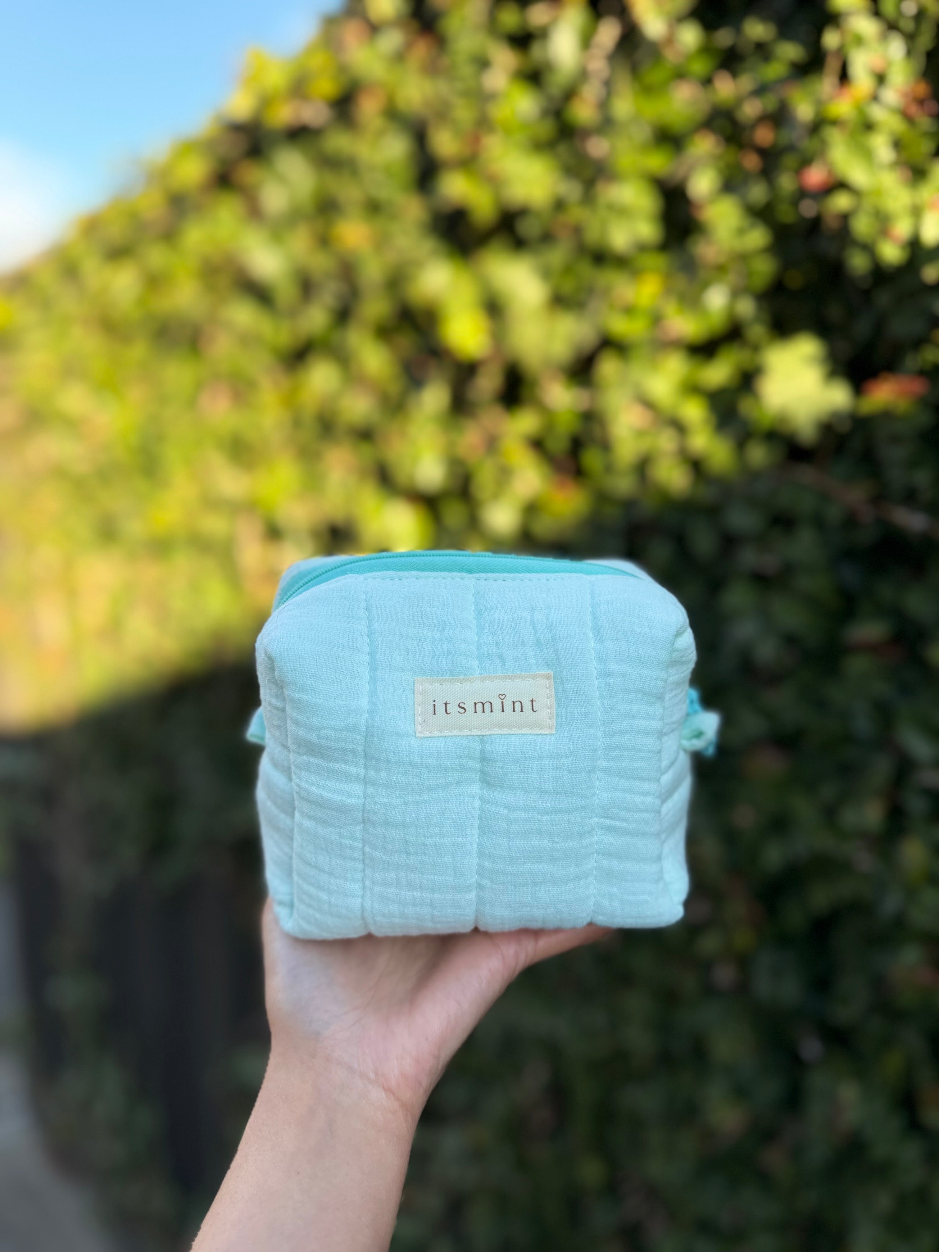 Boxy pouch - Mint green
