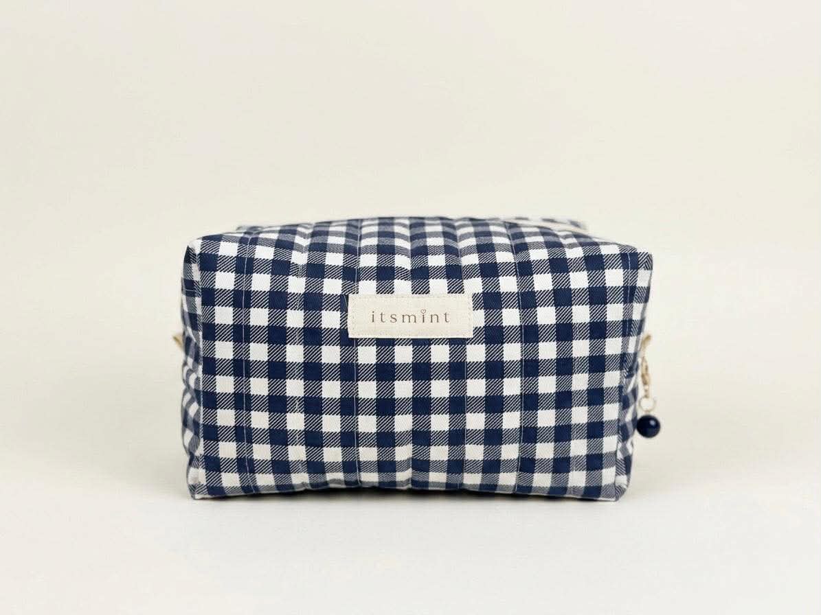 Boxy make up bag - Blueberry