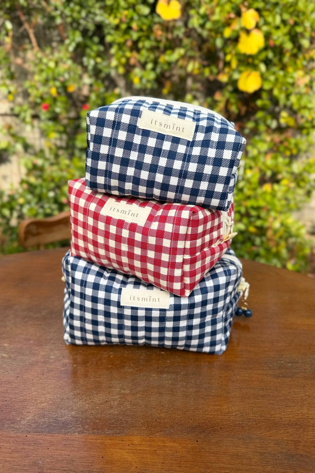Boxy make up bag - Blueberry